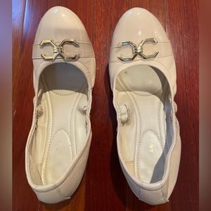 Nude Cole Haan 8.5 ballet flats with patent toe